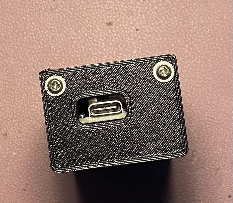 PS/2 to USB-C programmable keyboard converter with 3D printed case.