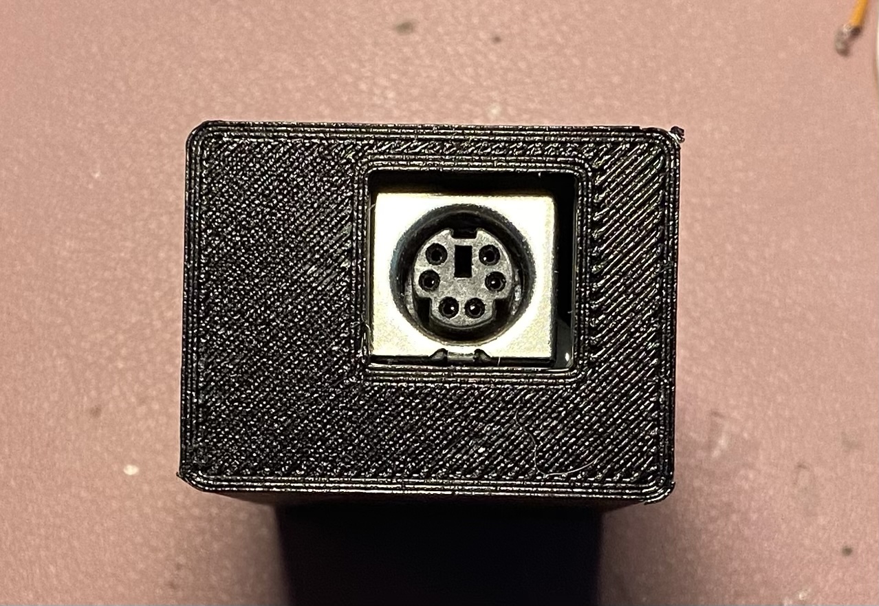 PS/2 to USB-C programmable keyboard converter with 3D printed case. - Image 2