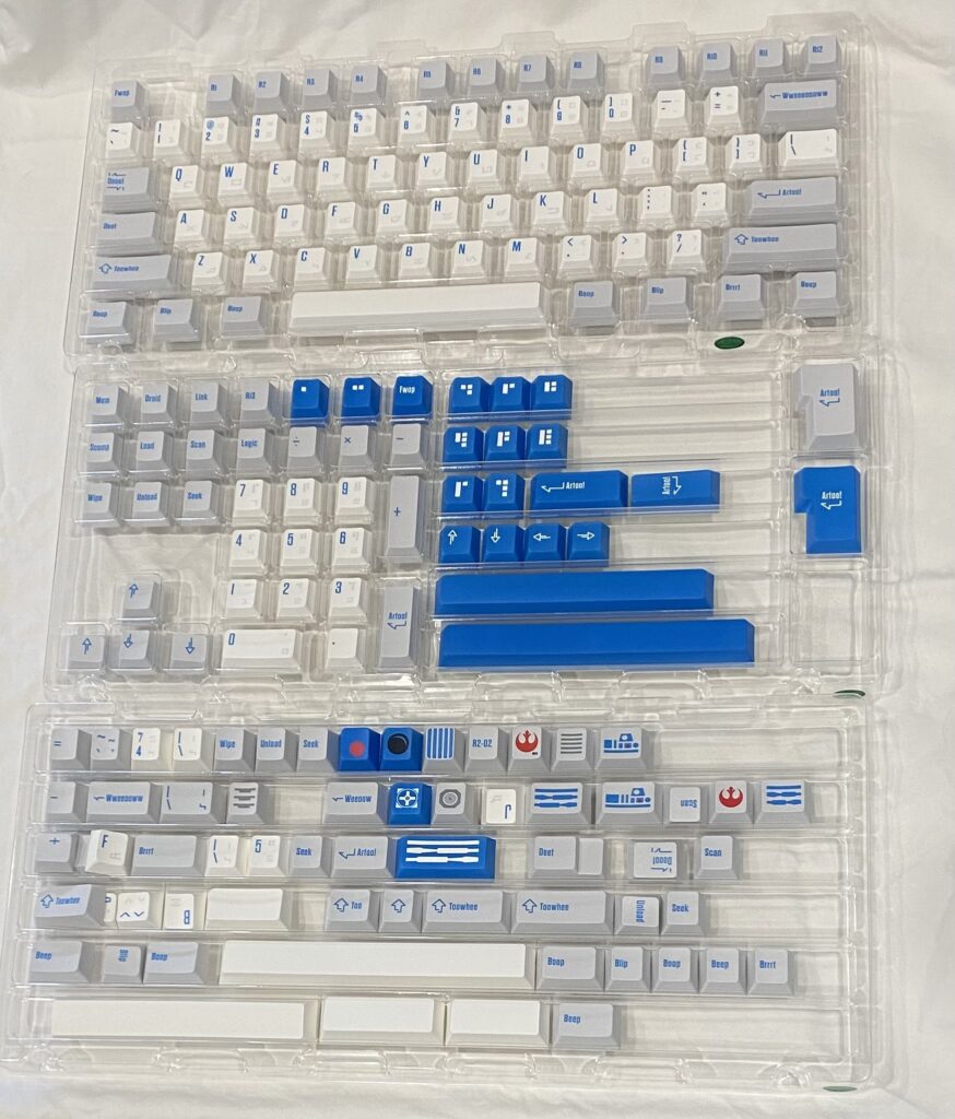 Novelkeys R2D2 PBT Keycaps