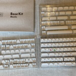 SLK blank keycap set - white with three caps damaged